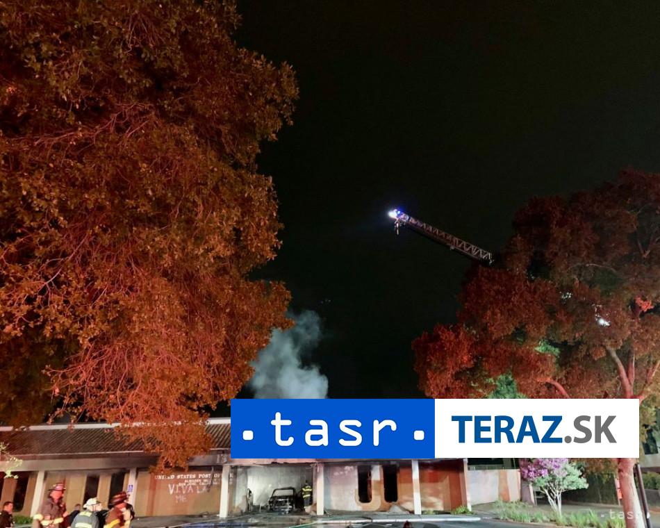 Narazil do posty Budova zacala horiet