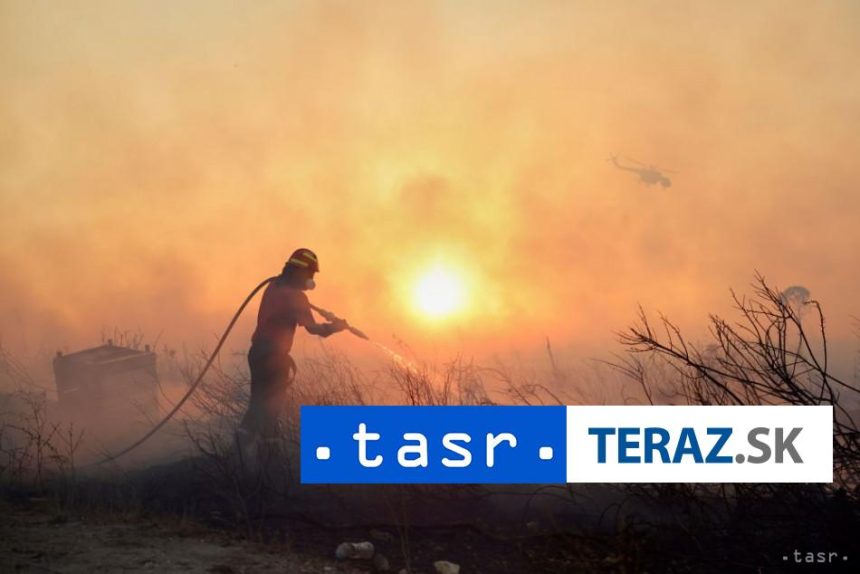 Poziare v Grecku su pod kontrolou nebezpecenstvo trva