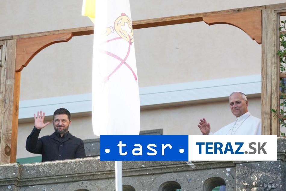 Zelenskyj sa stretol s papezom Levom XIV v Castel Gandolfe