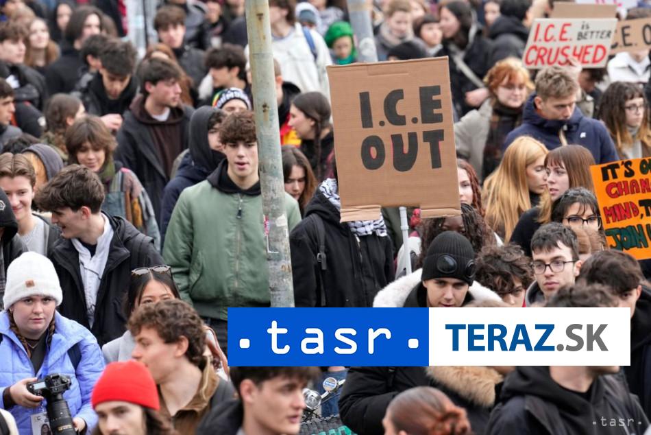 PROTESTY V MILANE Ludia su proti pritomnosti americkych federalnych uradnikov