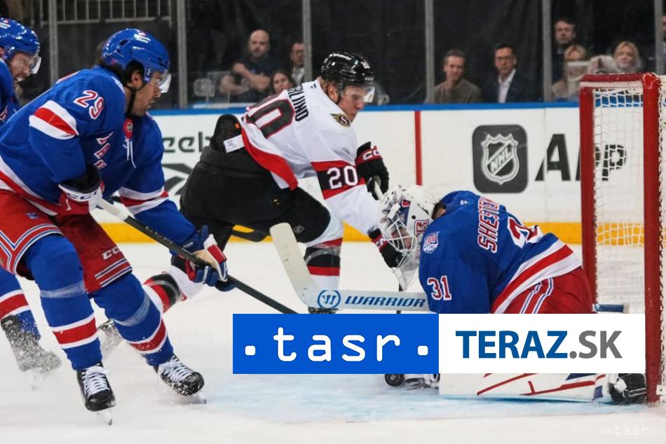 Ottawa udrziava sancu na play off Rangers vyslali len devat striel