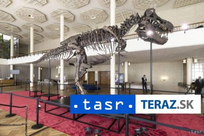 Kostra T.rexa prekonala aukcny rekord predali ju za 4381 miliona eur
