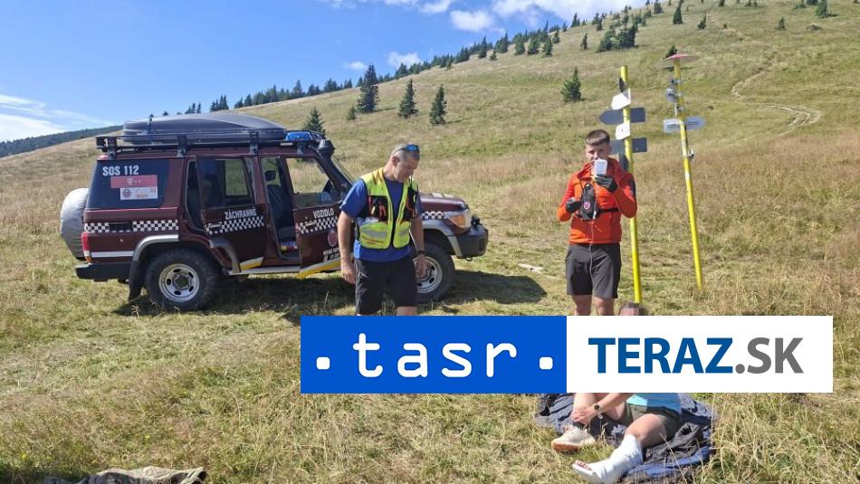 Zranila si clenok zachranari pomahali turistke vo Velkej Fatre