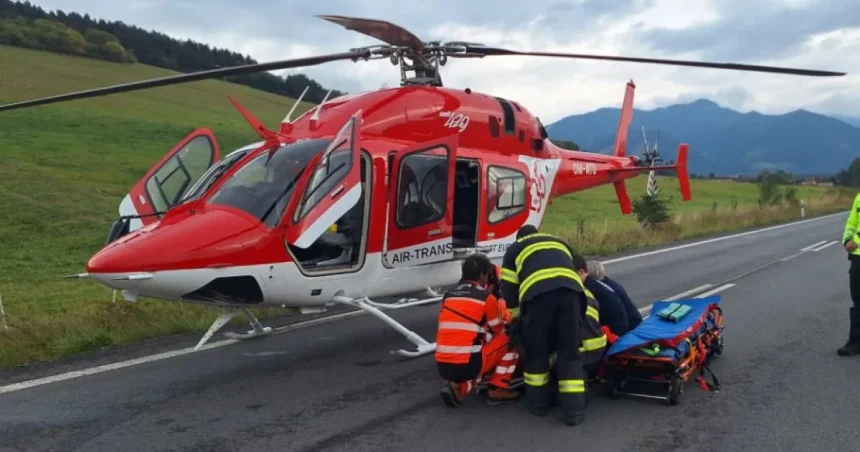 VÁŽNA NEHODA: Pri obci Svätý Kríž sa zranili dve osoby